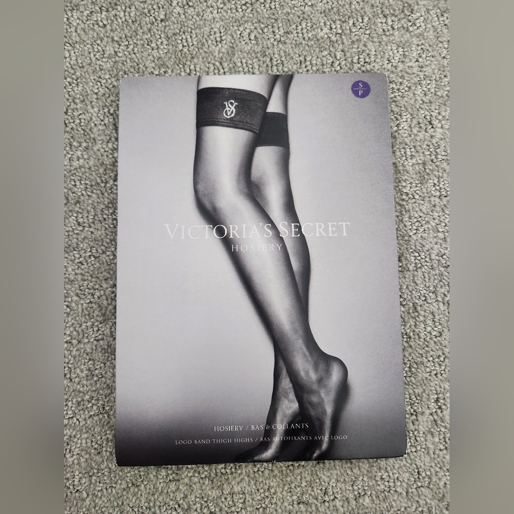 Victoria's Secret Purple Thigh Highs with Logo Size S